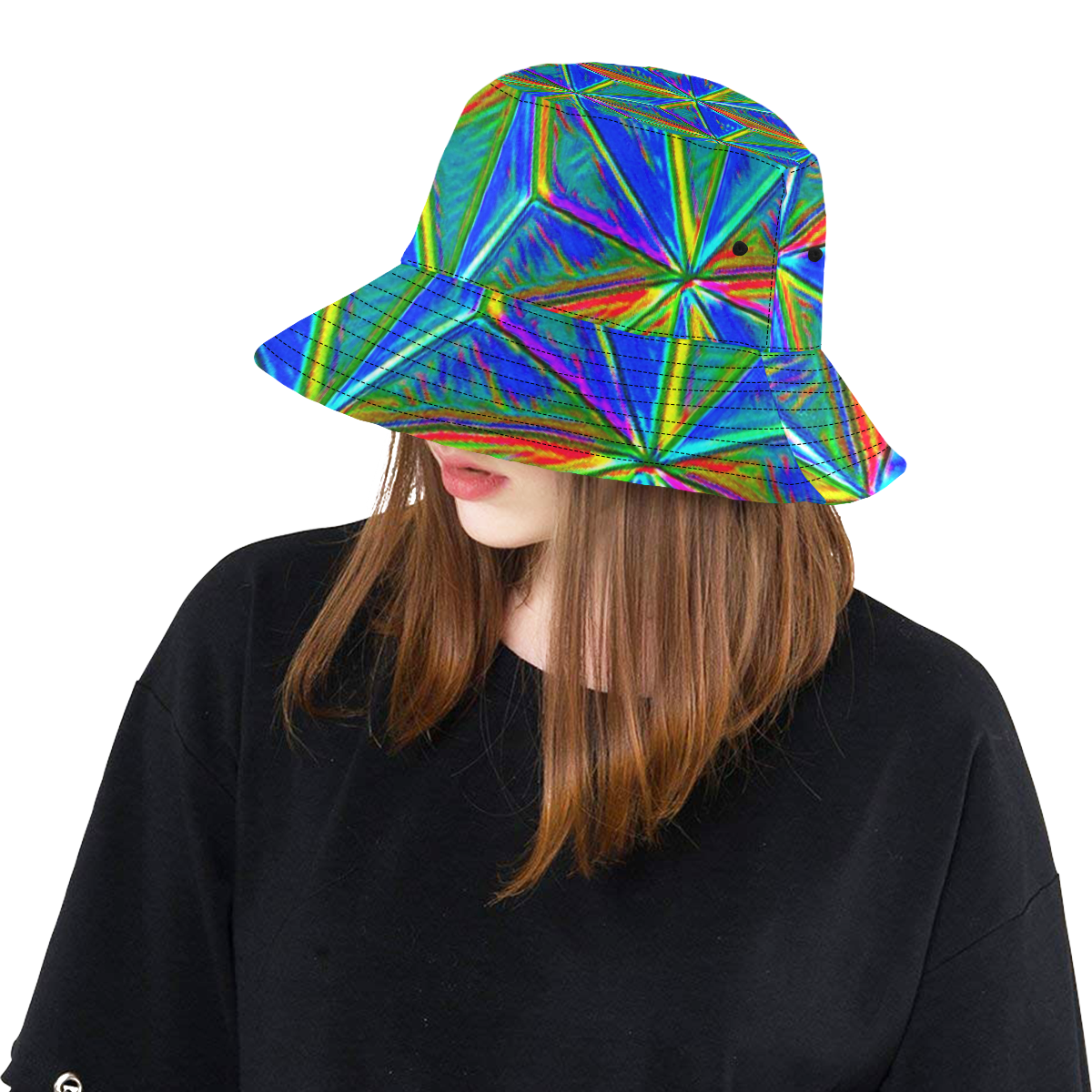 Vivid Life 1E  by JamColors All Over Print Bucket Hat