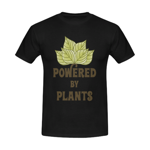 Powered by Plants (vegan) Men's Slim Fit T-shirt (Model T13)