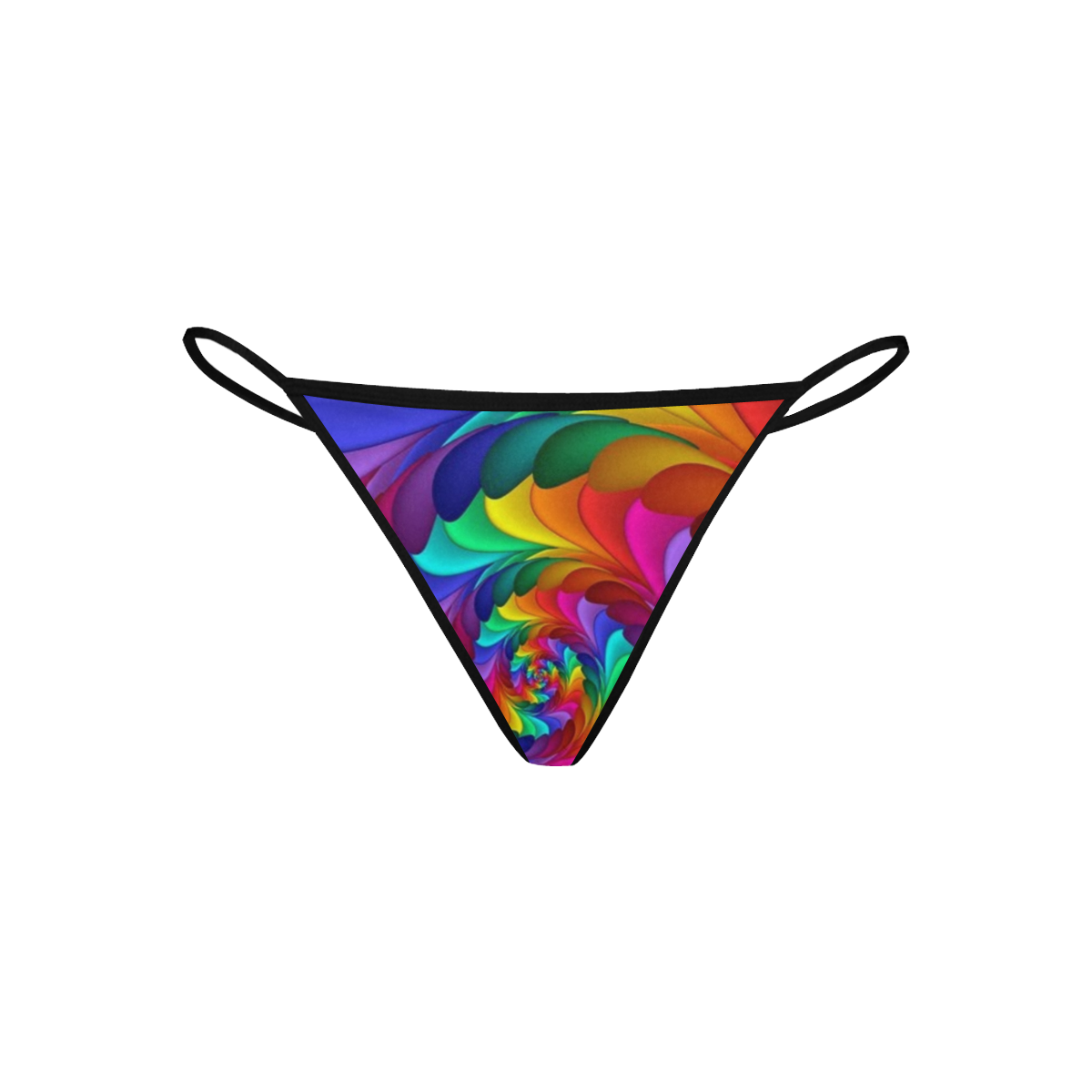 RAINBOW CANDY SWIRL Women's All Over Print G-String Panties (Model L35)