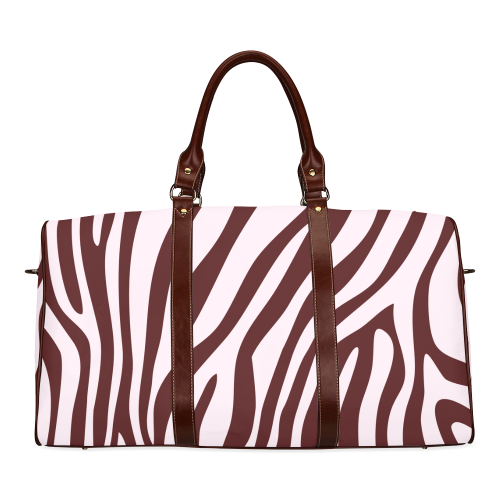 Zebra Print Waterproof Travel Bag/Small (Model 1639)