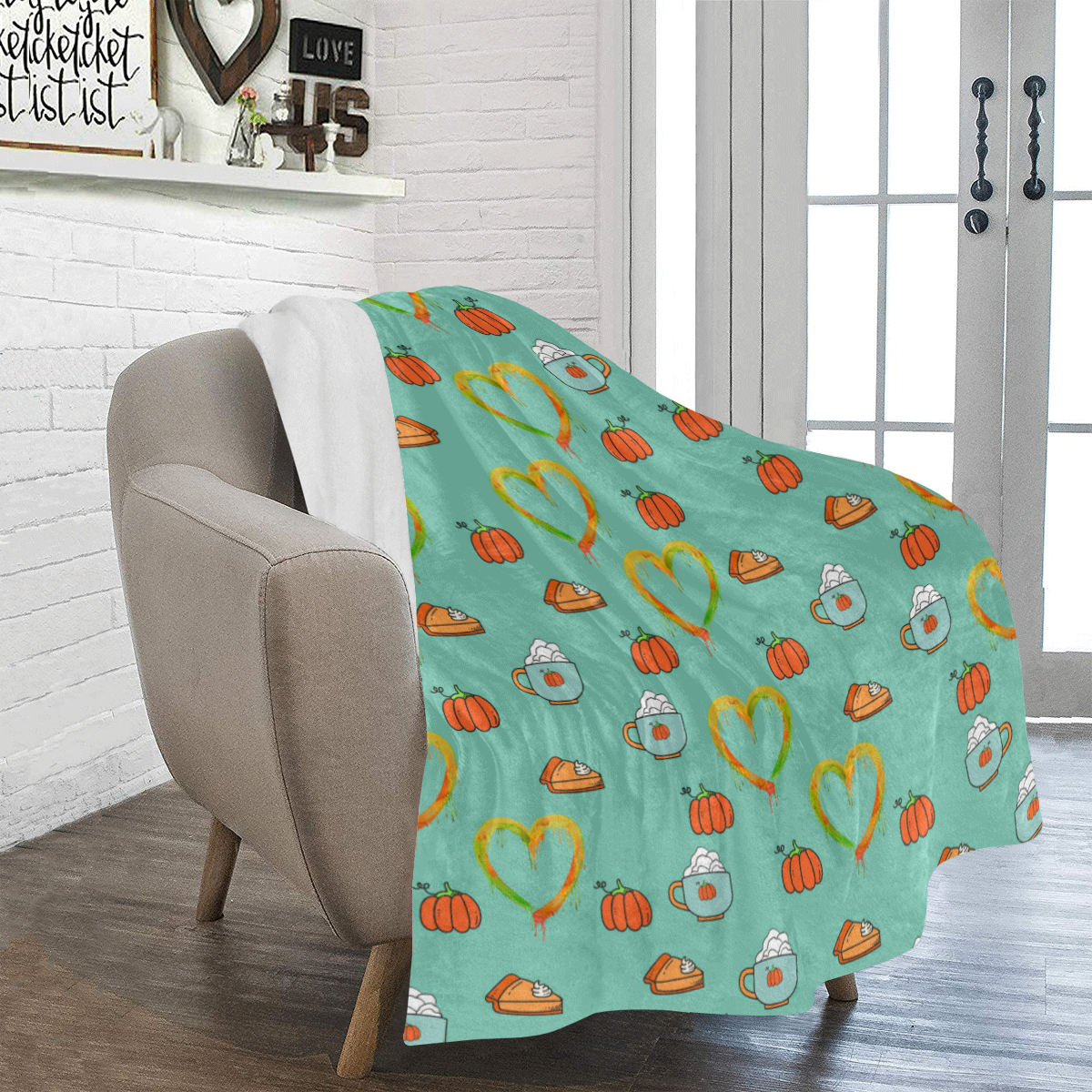 Pumpkin Spice Love Ultra-Soft Micro Fleece Blanket 50"x60"