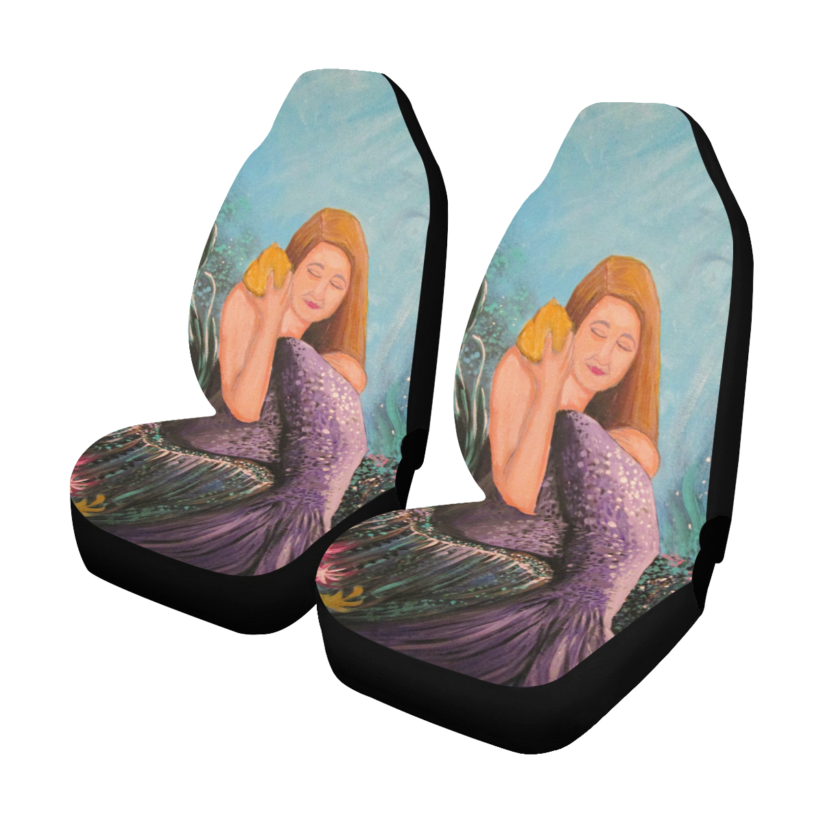 Mermaid Under The Sea Car Seat Covers (Set of 2)