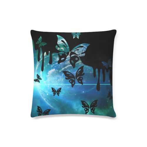 Earth Ball In The Universe Custom Zippered Pillow Case 16"x16"(Twin Sides)