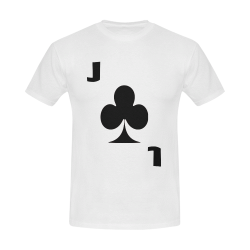 Playing Card Jack of Clubs Men's Slim Fit T-shirt (Model T13)