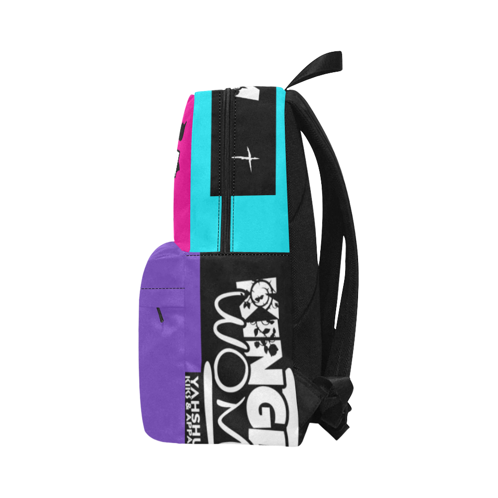 Neon Pink/Purple/Blue Unisex Classic Backpack (Model 1673)