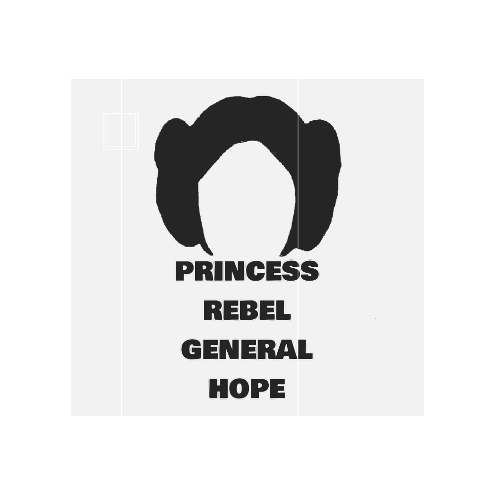 Leia - Rebel, Princess, General & Hope Neoprene Water Bottle Pouch/Large