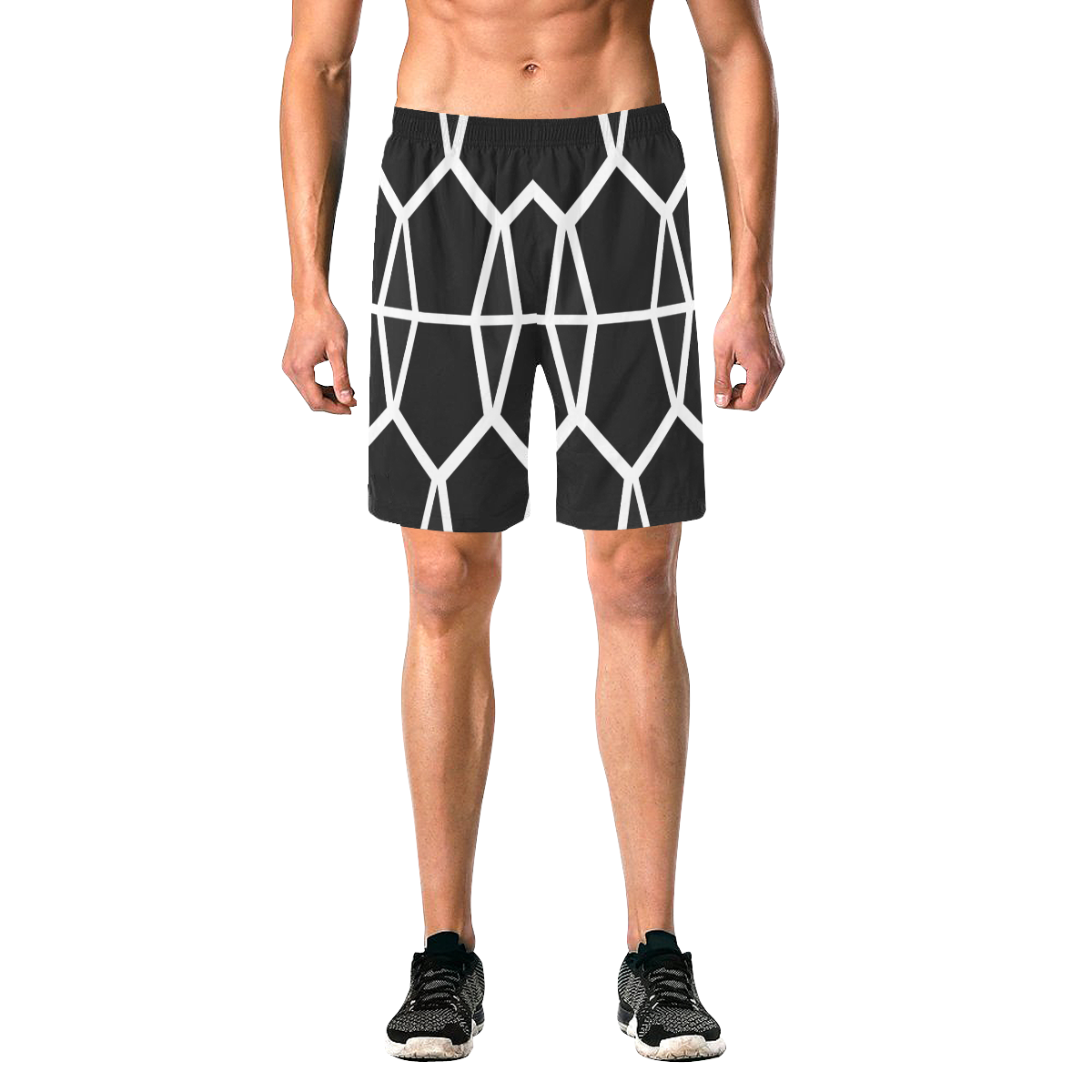 labyrinth Men's All Over Print Elastic Beach Shorts (Model L20)