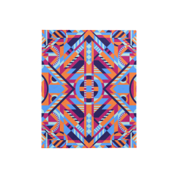 Modern Geometric Pattern Quilt 40"x50"