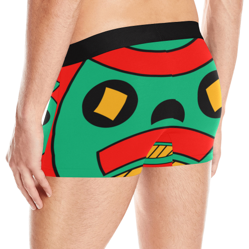 African Scary Tribal Men's All Over Print Boxer Briefs (Model L10)