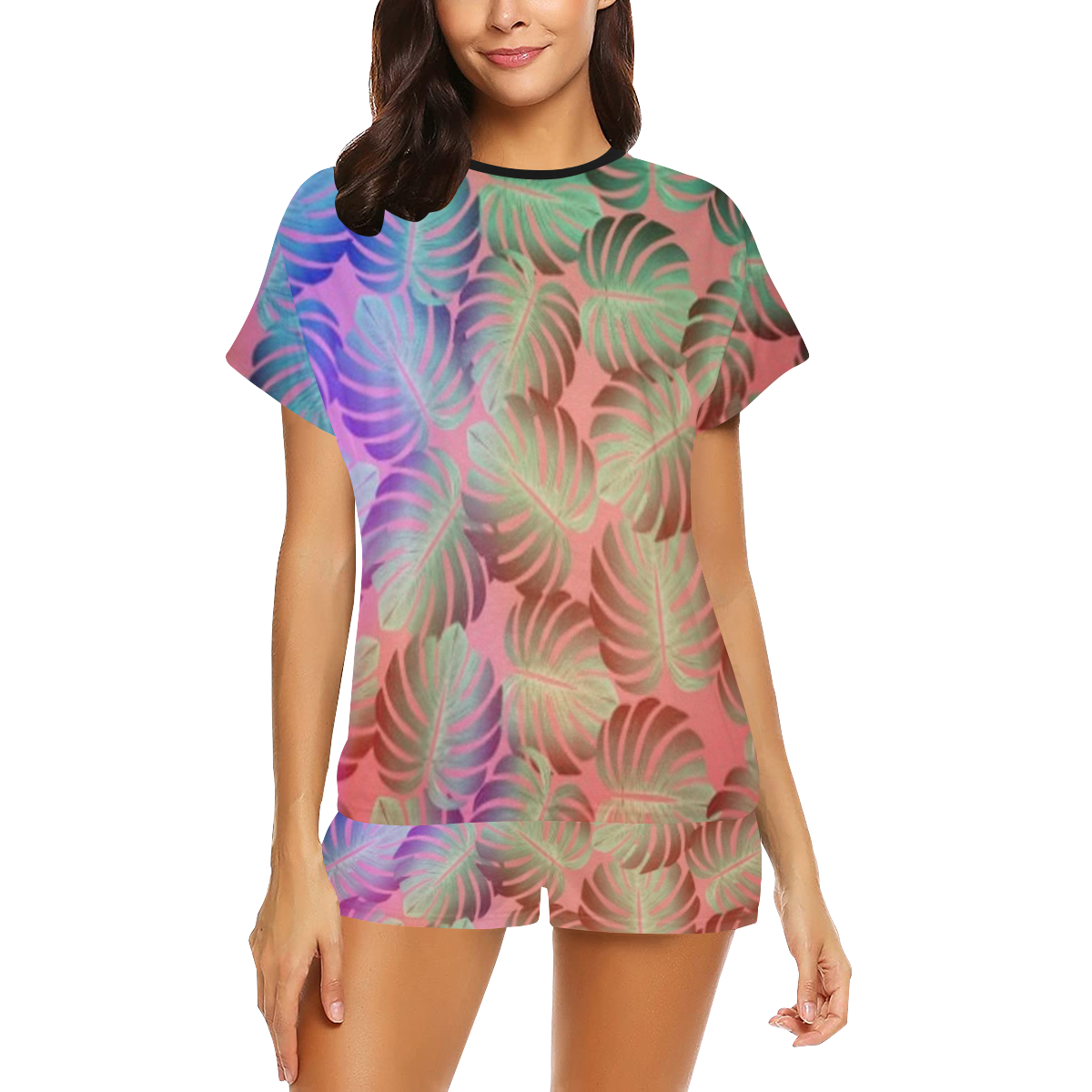 Tropical Women's Short Pajama Set