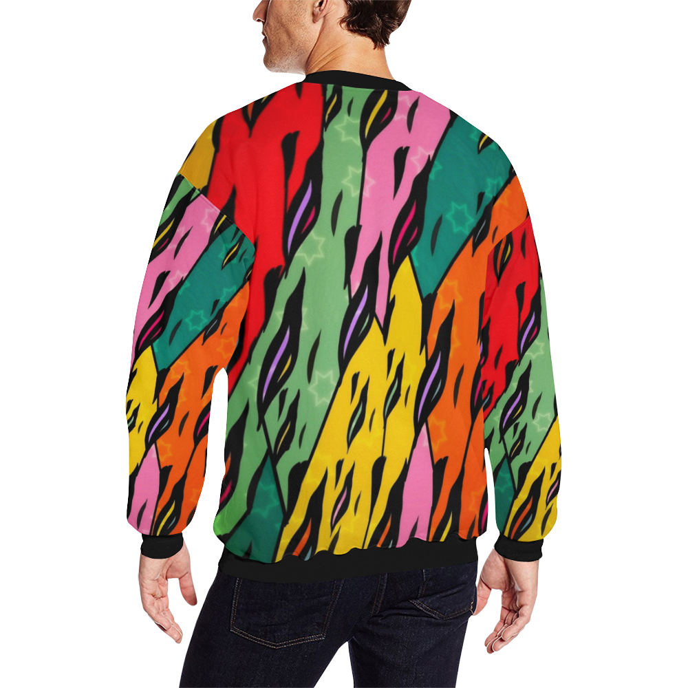 Best Exotic Tiger By Artdream All Over Print Crewneck Sweatshirt for Men (Model H18)
