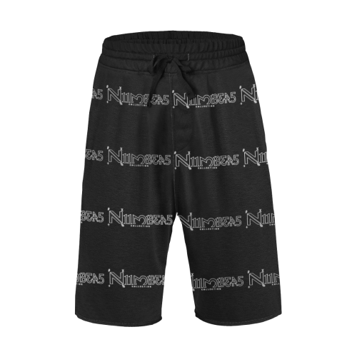 NUMBERS Collection Black Men's All Over Print Casual Shorts (Model L23)