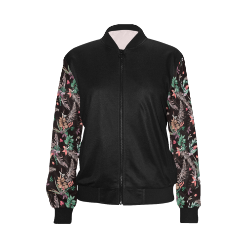 Vibrant exotic bouquets All Over Print Bomber Jacket for Women (Model H36)