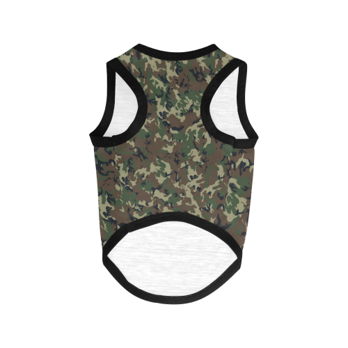 Forest Camouflage Pattern All Over Print Pet Tank Top