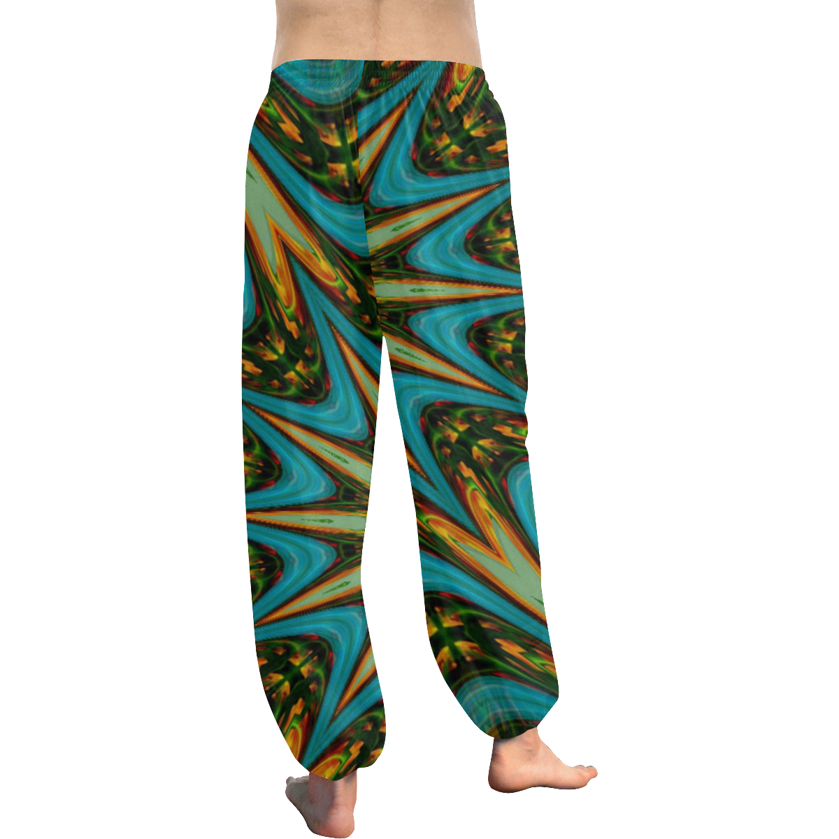 :Emerald Mandala: Women's All Over Print Harem Pants (Model L18)