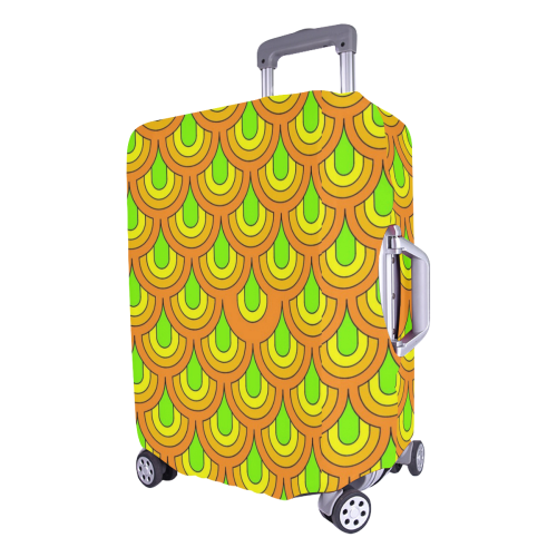 Retro Pattern 1970 Luggage Cover/Large 26"-28"
