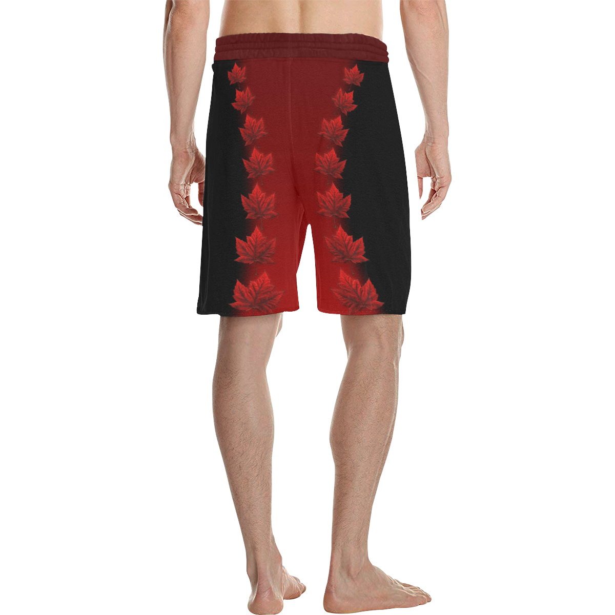 Canada Shorts Casual Maple Leaf Men's All Over Print Casual Shorts (Model L23)
