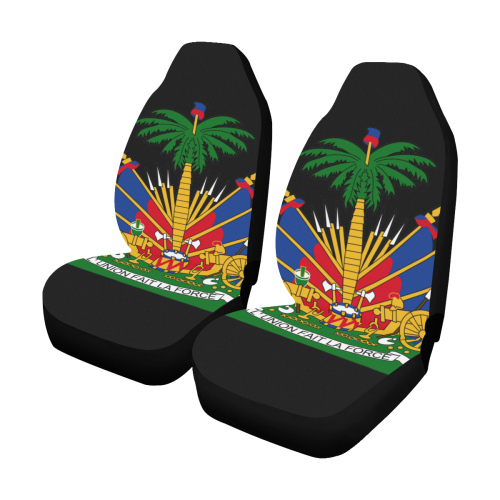 HAITIAN flag Car Seat Covers (Set of 2)