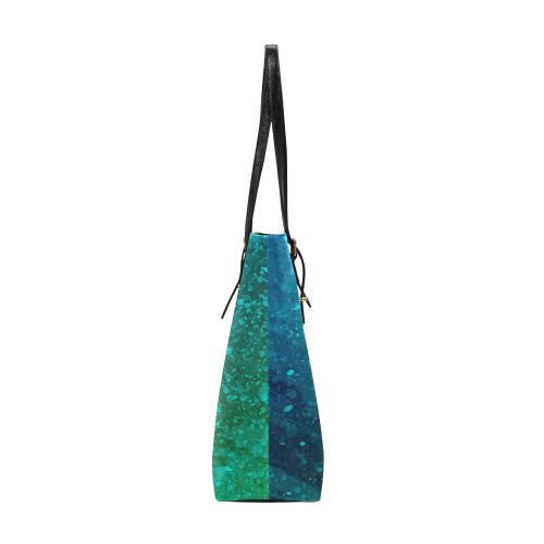 Blue and Green Abstract Euramerican Tote Bag/Small (Model 1655)