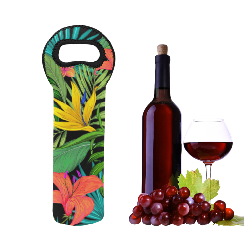 Tropical Adventure Neoprene Wine Bag