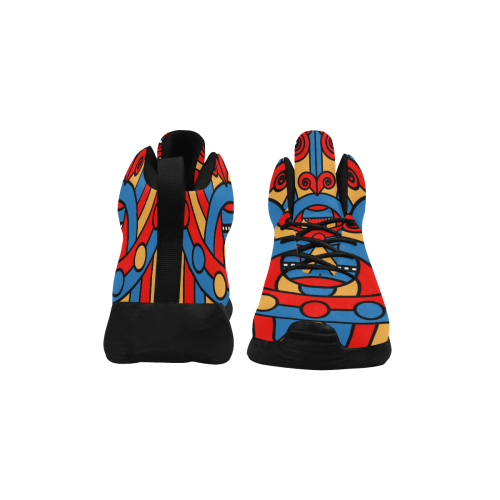 Aztec Maasai Lion Tribal Women's Chukka Training Shoes/Large Size (Model 57502)