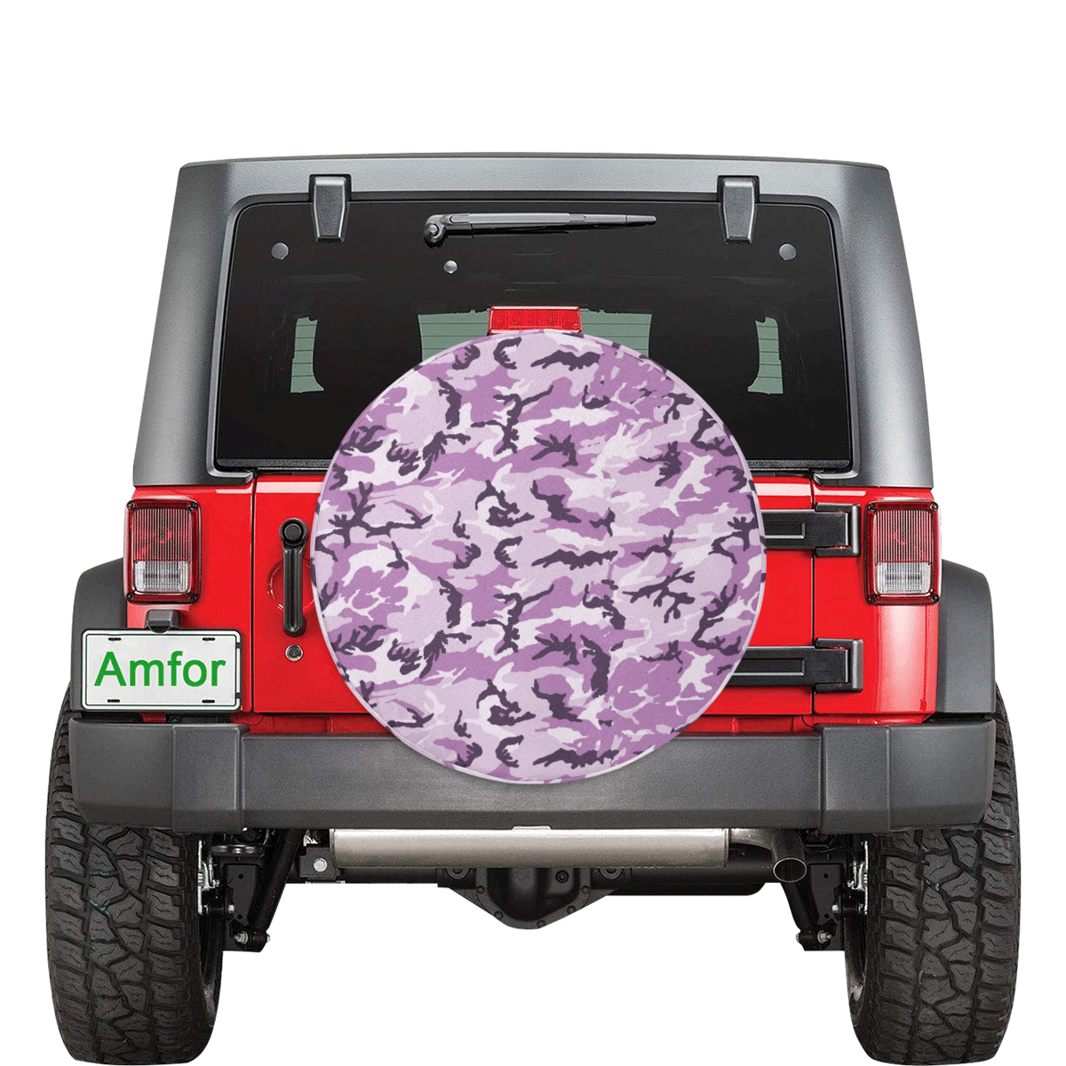 Woodland Pink Purple Camouflage 32 Inch Spare Tire Cover