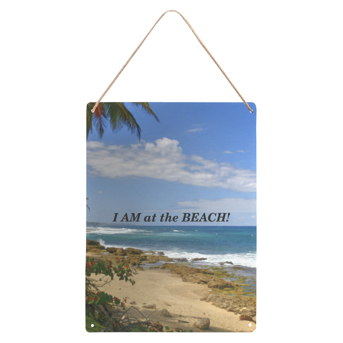 I AM At the Beach - DSC0882 Metal Tin Sign 12"x16"
