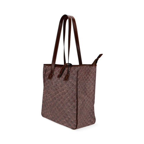 SNAKE LEATHER 7 Classic Tote Bag (Model 1644)