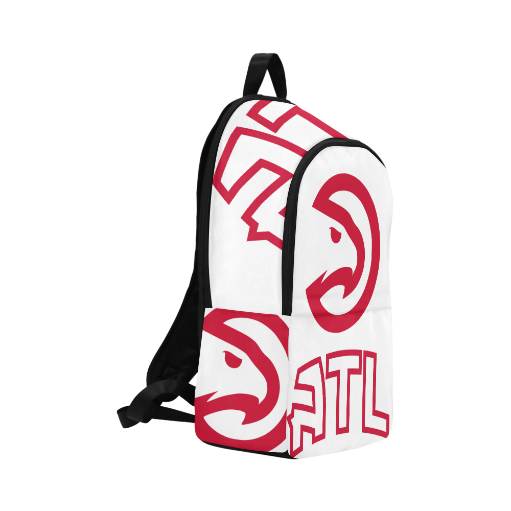 Atlanta Hawks White Fabric Backpack for Adult (Model 1659)