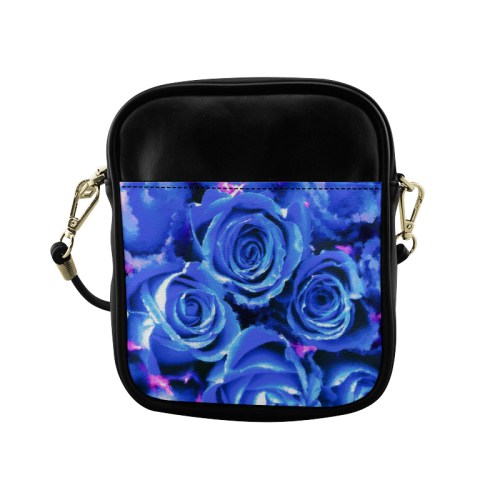 roses are blue Sling Bag (Model 1627)