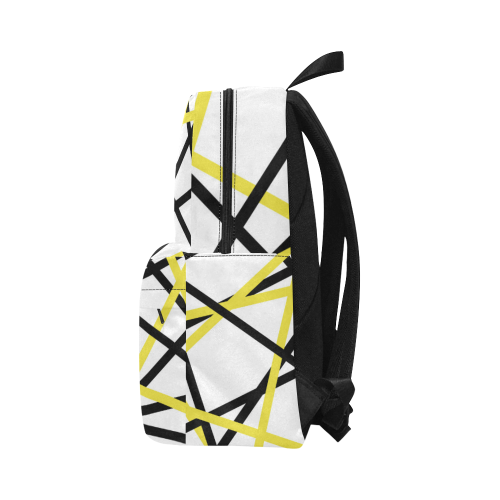 Black and yellow stripes Unisex Classic Backpack (Model 1673)