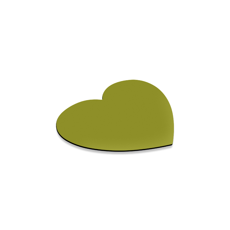 color olive Heart Coaster