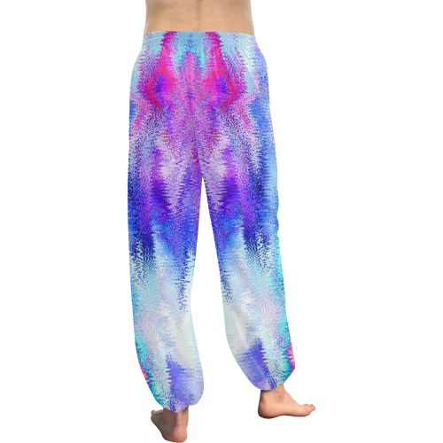 Vibrating Glitch Rainbow Women's All Over Print Harem Pants (Model L18)