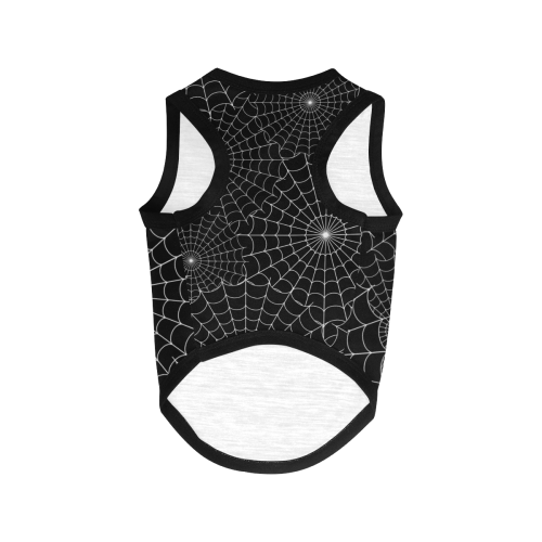 Halloween Spiderwebs - White All Over Print Pet Tank Top