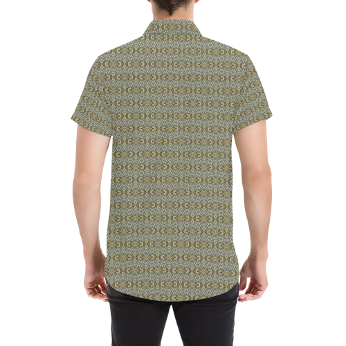 Model #91c| Men's All Over Print Short Sleeve Shirt (Model T53)