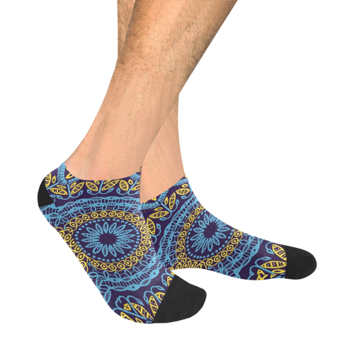 MANDALA PLANETS ALIGN Men's Ankle Socks