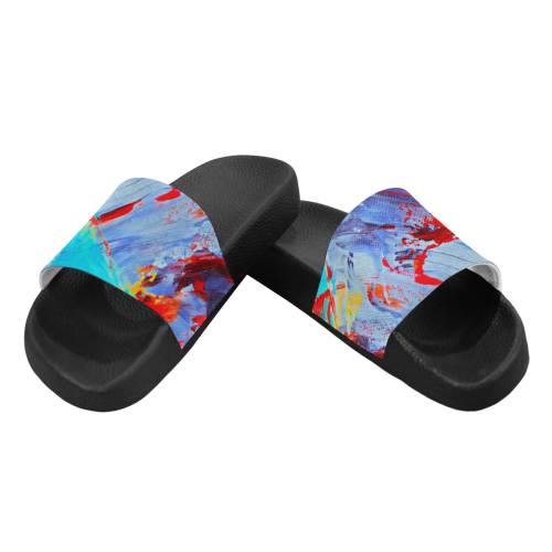 oil_k Men's Slide Sandals/Large Size (Model 057)
