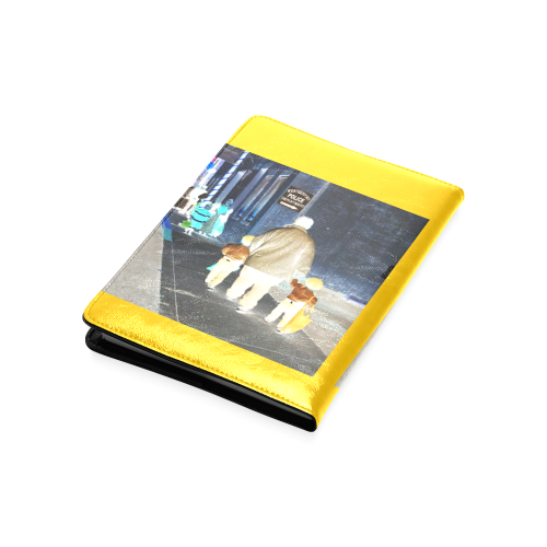 Ghosts roaming the street (yellow) Custom NoteBook A5