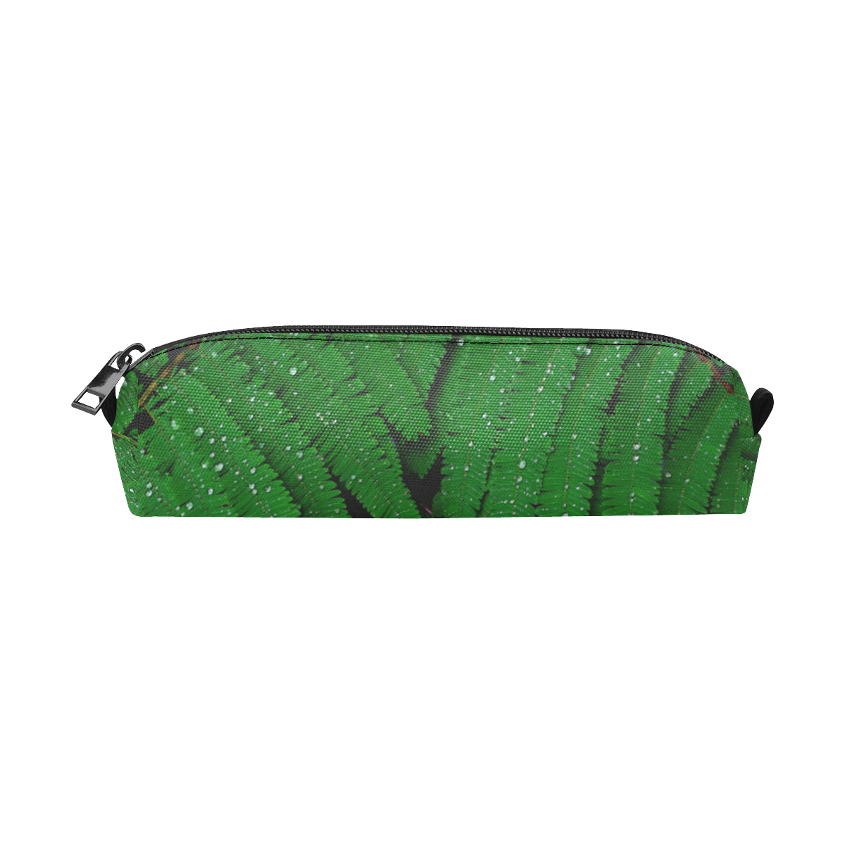 Forest Green Plants with Dew Photo Pencil Pouch/Small (Model 1681)