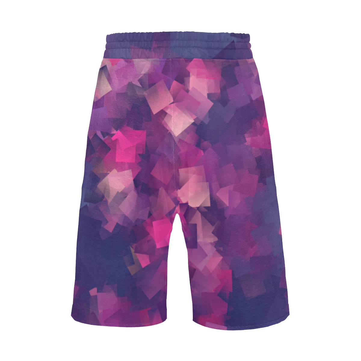 purple pink magenta cubism #modern Men's All Over Print Casual Shorts (Model L23)