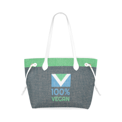 100% vegan Clover Canvas Tote Bag (Model 1661)