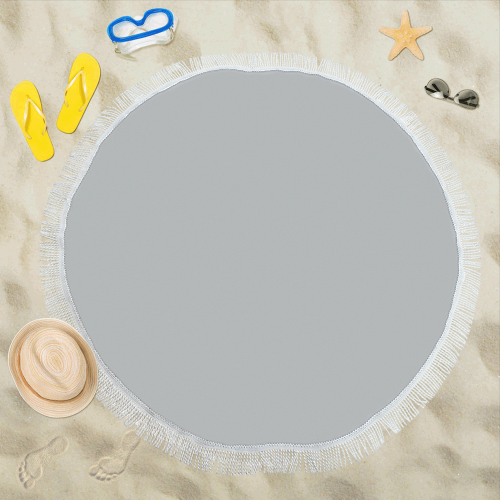 color silver Circular Beach Shawl 59"x 59"