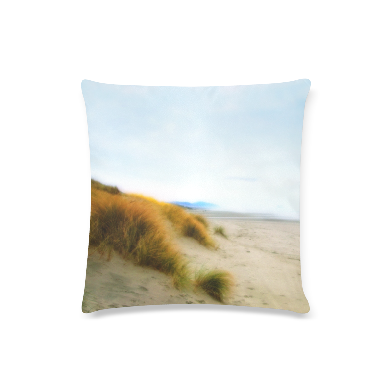 soft beach Custom Zippered Pillow Case 16"x16"(Twin Sides)
