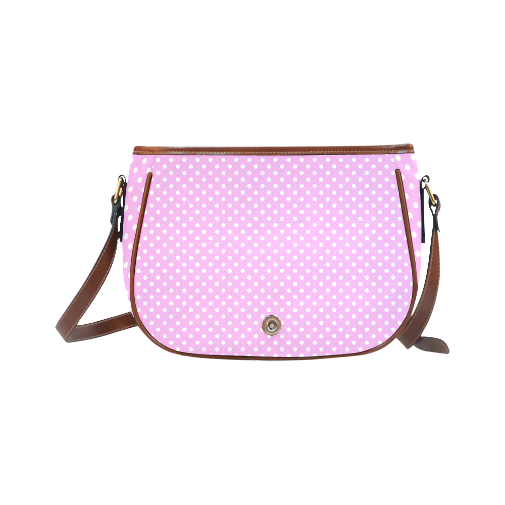 Polka-dot pattern Saddle Bag/Large (Model 1649)