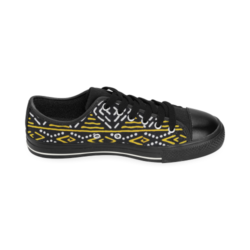 ANKARA yellow Men's Classic Canvas Shoes (Model 018)