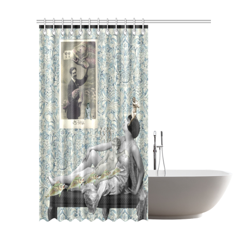 Poisson d'Avril Shower Curtain 72"x84"
