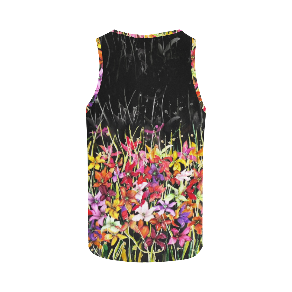 lily All Over Print Tank Top for Women (Model T43)