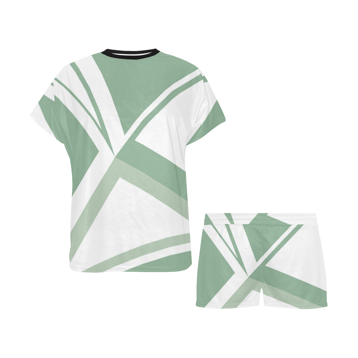 geometric fantasy Women's Short Pajama Set