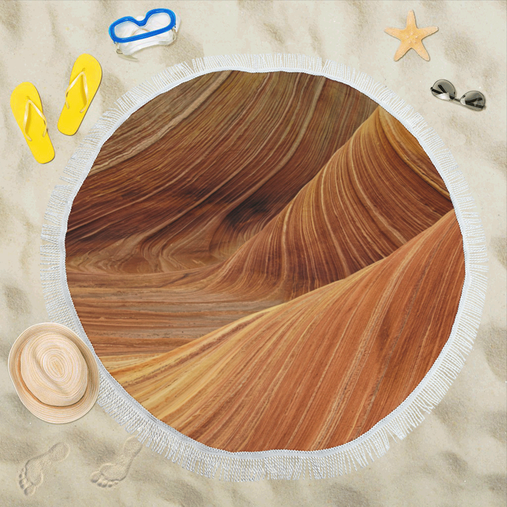 Sandstone Circular Beach Shawl 59"x 59"