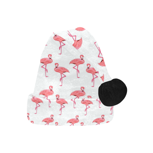 Classic Pink FLamingo Pattern Santa Hat